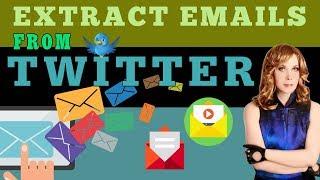 How to Extract Emails from Twitter/twitter email marketing/free email extractor