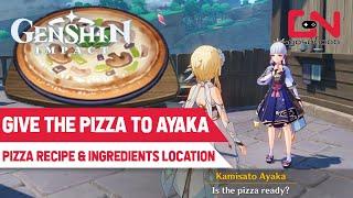 Genshin Impact PIZZA - Give it to Kamisato Ayaka | Where to Find the Recipe, Mushrooms