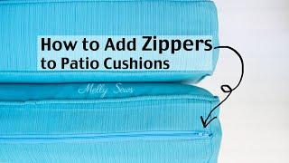 Adding Zippers to Couch Cushions
