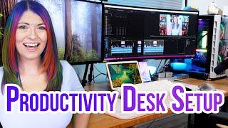 Productivity Hacks! 5 Pro Tips For A Work From Home Desk Setup \\ Anker KVM Switch