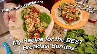 My MUST-TRY Recipe for Breakfast Burritos! | gluten free & vegetarian | perfect for weight loss!