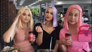 ASMR Mean girls eat lunch with you  *soft spoken*