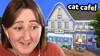 Building a CAT CAFE in The Sims 4: Businesses & Hobbies! (Streamed 3/8/25)