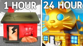 1 HOUR VS 24 HOUR Adopt Me House Build