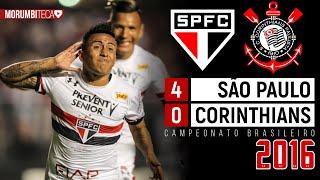 São Paulo 4x0 Corinthians - 2016 - COM CUEVA "MAESTRO", TRICOLOR DÁ SHOW EM GOLEADA NO MAJESTOSO! 