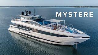 Unveiling the 33m Mangusta Yacht MYSTERE: Now Available For Sale!