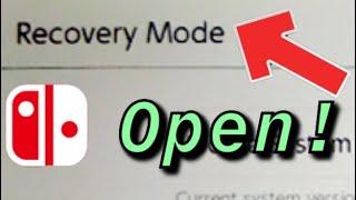 Nintendo Switch How to Access Open Recovery Mode NEW!