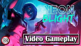 Neon Blight - Primeros minutos - Gameplay Disparos, Acción, Bullet hell, en Español - PC