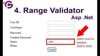 Part 4.  Range Validator in ASP NET Web Forms | ProgrammingGeek