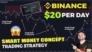 $20 PER DAY ON BINANCE | SMART MONEY CONCEPT TRADING STRATEGY !