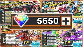 Biggest Summons in One Piece Bounty Rush History With 5,650 Rainbow Diamonds #opbr