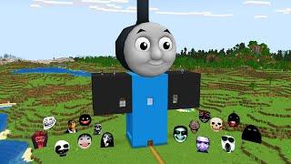 Spawn Thomas Tank Engine House With 100 Nextbots in Minecraft - Gameplay - Coffin Meme