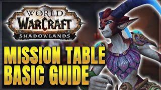 WoW: How to Use The Mission Table - Shadowlands Mission Table Guide