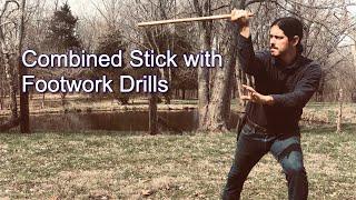 Stick and Footwork Combo Drills - Kali Stick Fighting Drills