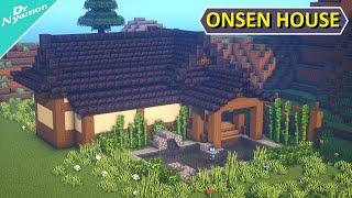 How to Build JAPANESE HOT SPRING HOUSE [Minecraft Tutorial]