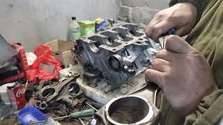 ремонт мотора Audi Q7 4.2l V8, сборка и подгонка запчастей часть 3