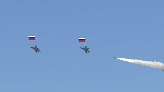 Horrifying moment! Three Russian MiG-29 fighter jets shot down by Ukrainian surface-to-air missiles