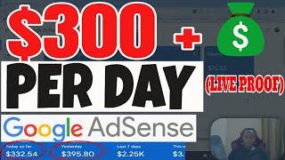 How To Make Money with Google Adsense 2024 - $300+ A DAY [EARNING PROOF]  #shorts #youtubeshorts