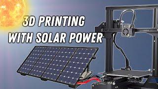 3D PRINTING USING THE SUN - EcoFlow Delta 2 max Review