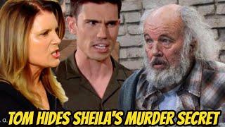 Tom hides Sheila's murder secret The Bold and the Beautiful Spoilers