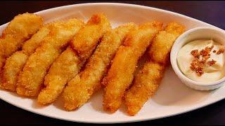 CRISPY FISH FILLET RECIPE | HOW TO COOK FISH FILLET WITH GARLIC MAYO DIP