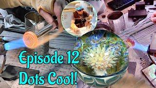 Lampworking design element layers in a Vortex Marble: Episode 12