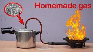 How to make free gas from calcium carbide in pressure cooker