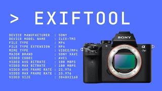 Using ExifTool to Extract Metadata from Video Files