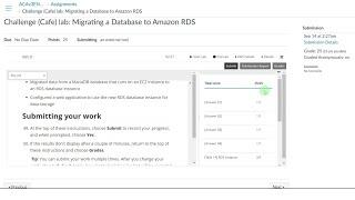 Challenge (Cafe) lab: Migrating a Database to Amazon RDS | Module 6 Adding a Database Layer | ACAv3