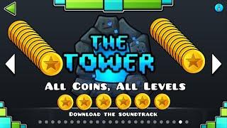 Geometry Dash 2.2 - The Tower (All Levels & Coins)