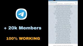 How to scrape Telegram group members to your group simple and Quick Tutorial (100% Working)