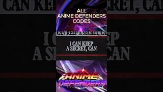 ALL Anime Defenders CODES️️