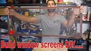 DIY fly screens for windows - how to make tutorial