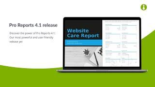 Introducing Pro Reports 4.1 - create stunning, professional-quality client reports