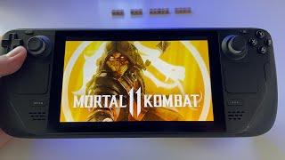 Mortal Kombat 11 Ultimate - max graphics - Steam Deck handheld gameplay