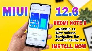 REDMI NOTE 8 ANDROID 11 MIUI 12.6 | HOW TO INSTALL MIUI 12.6 EU REDMI NOTE 8, REDMI NOTE 8 MIUI 12.5