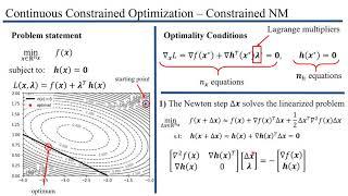 Newton's Method for constrained optimization problems