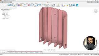 Add holes for wall mount in top body | Fusion 360 course for Beginner | Part 16