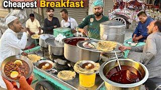 PAKISTANI MOST CHEAPEST PRICE STREET FOOD BREAKFAST |  AUTHENTIC BEST CHEAP STREET FOOD PAKISTAN
