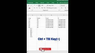 SHOW FORMULA IN EXCEL  #shorts