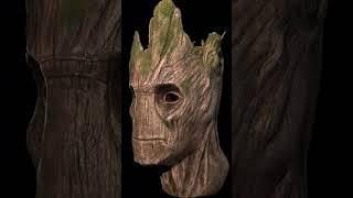 Texturing Groot #groot #guardiansofthegalaxy #3d #blender