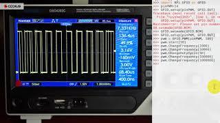 Тестирование ШИМ библиотеки RPi.GPIO (0.6.3) Raspberry Pi 3 + Python 3