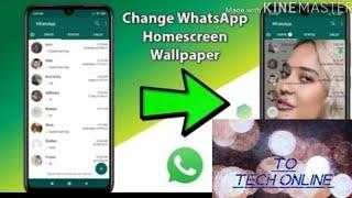 Whatsapp ke home screen par apna photo kaise lagaye I How to add photo in whatsapp home screen photo