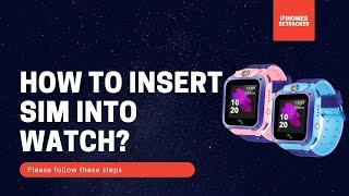 SeTracker Smart Watch For Kids || How To Insert Sim In Small Watch ?