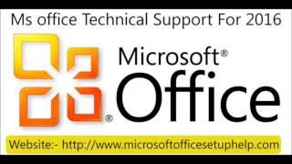 Get Online Help For Microsoft Office | Technical Support For Ms Office 2016