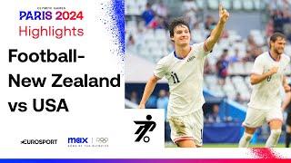 USA 4-1 New Zealand - Men's Group A Football | Paris Olympics 2024 #Paris2024