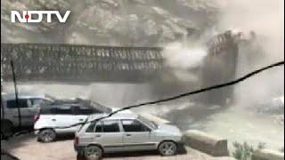 Video: Himachal Bridge Hit By Boulders Rolling Down Hill, 9 Tourists Dead