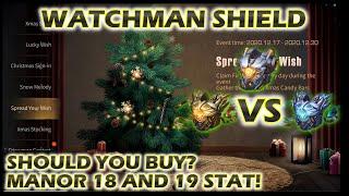 Lifeafter Watchman Shield is it worth? Should you buy? Manor 18 and Manor 19 Stat! Detailed Guide!