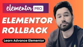 How to Elementor Rollback to The Old Version - Fix Elementor Update