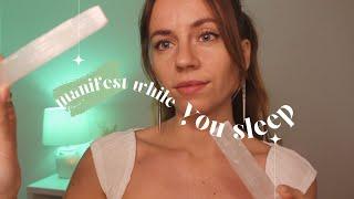 ASMR REIKI Manifest while you sleep | positive affirmations, raking, pulling & plucking energy